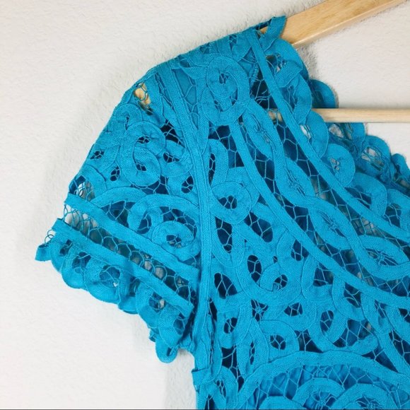 Sea New York Lace Pattern Mini Dress Size 2 EUC - Picture 4 of 8